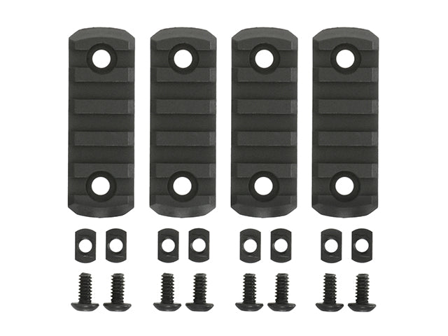 4-Teiliges M-LOK Schienen-Kit Schwarz