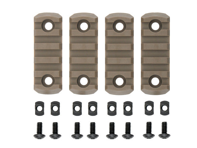 4-Teiliges M-LOK Schienen-Kit Dark Earth