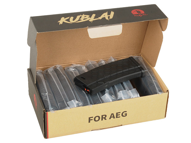 Kublai M4/AR15 10er-Set Polymer Mid-Cap-Magazin 120 BBs Schwarz