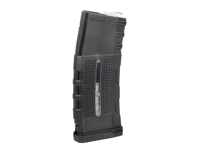 BattleAxe M4/AR15 Enhanced-Grip Polymer Hi-Cap-Magazin 380 BBs Schwarz