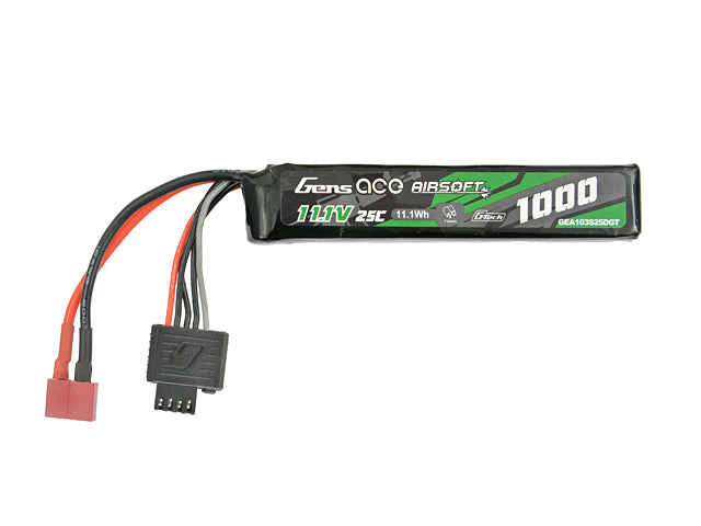 Gens Ace G-Tech LiPo-Akku 1000 mAh 11.1 V 25C T-Stecker