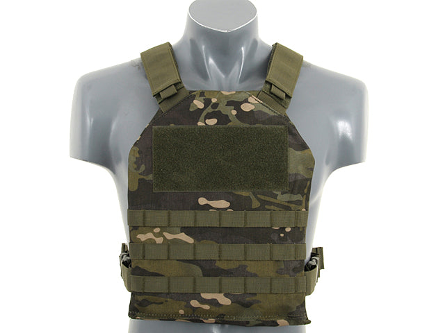 Simple Plate Carrier mit Dummy Soft Armor Inserts Multicam Tropic