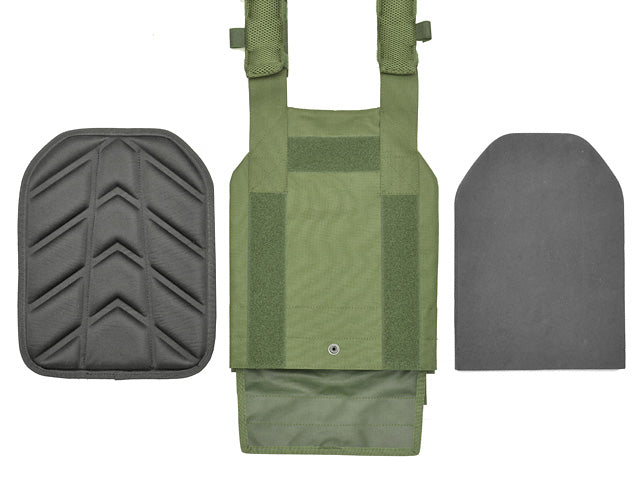 Laser-Cut “Buckle Up" Operator Plate Carrier mit AR15/AK Magazintasche — Coyote 10