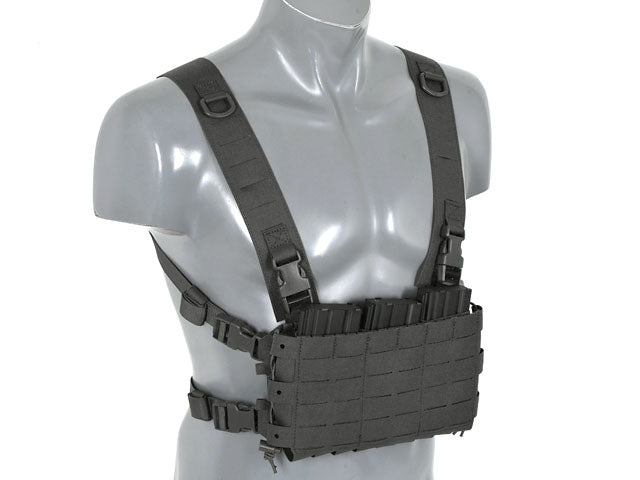 Chest Rig Kompakt - Buckle-up, MOLLE Laser-Cut - Schwarz 8