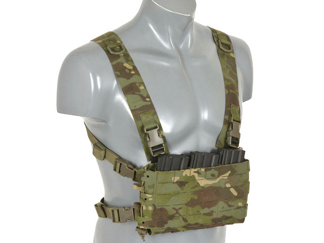 Chest Rig Kompakt - Buckle-up, MOLLE Laser-Cut - Multicamo Tropic 8