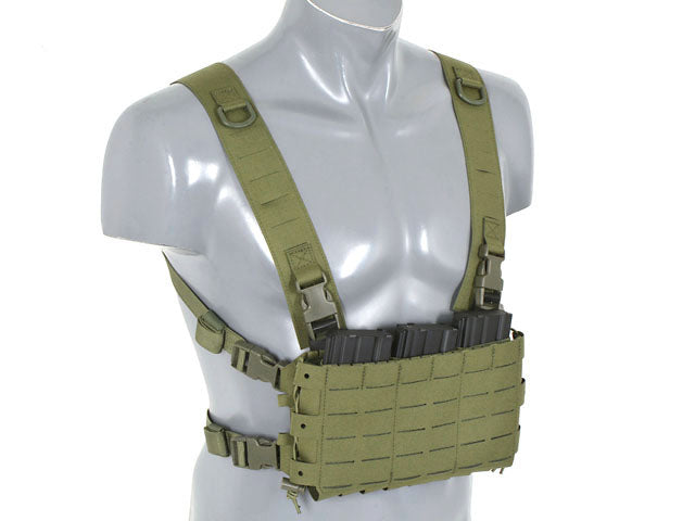 Chest Rig Kompakt - Buckle-up, MOLLE Laser-Cut - Oliv 8