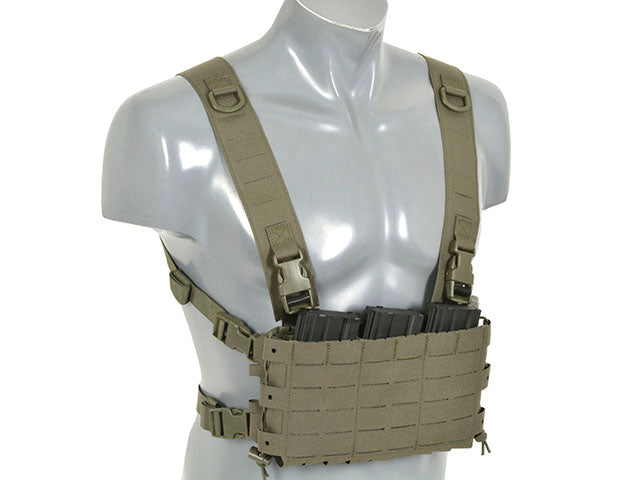 Chest Rig Kompakt - Buckle-up, MOLLE Laser-Cut - Ranger Grün 8