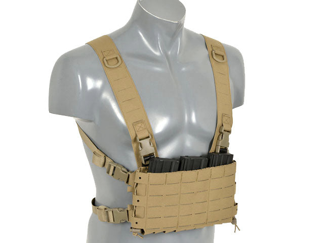 Chest Rig Kompakt - Buckle-up, MOLLE Laser-Cut - Tan 8