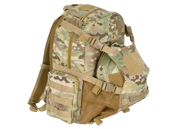 Tactical Rucksack mit Helm pocket - Multicamo 10