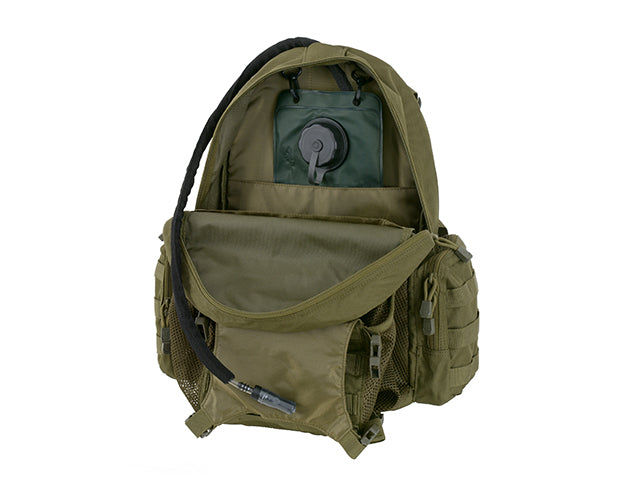 Tactical Rucksack mit Helm pocket- Oliv 9