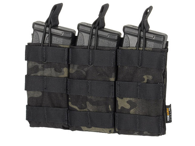 Open-Top Dreifach 5.56 Magazintasche - Multicam Schwarz 5