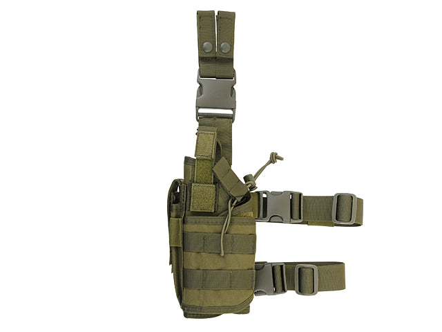 2-Wege-Drop-Leg-Holster für Linkshänder Oliv