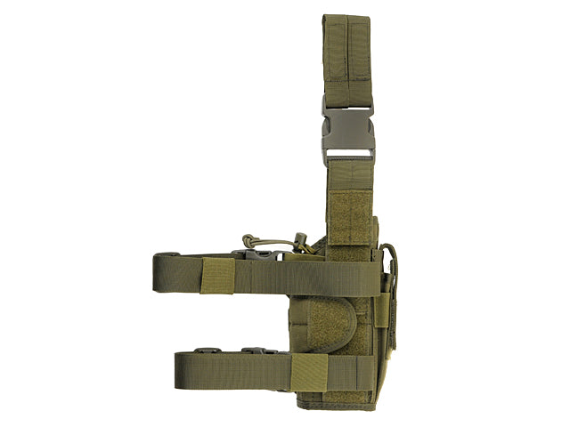 2-Ways Carrying Type Tactical Drop Leg Holster für left-handed - Oliv 2