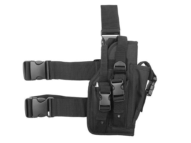 Universal drop leg large Pistole holster - Schwarz 3