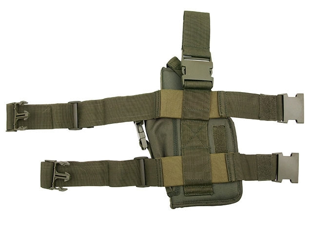 Universal drop leg large pistol holster - Oliv 2
