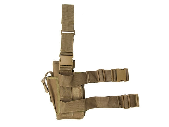 Universal drop leg large pistol holster - Coyote 2