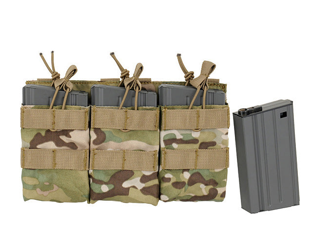 Dreifach Open-Top 7.62 Mag Tasche - Multicamo 5