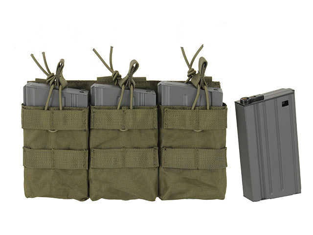 Dreifach Open-Top 7.62 Mag Tasche - Oliv 5