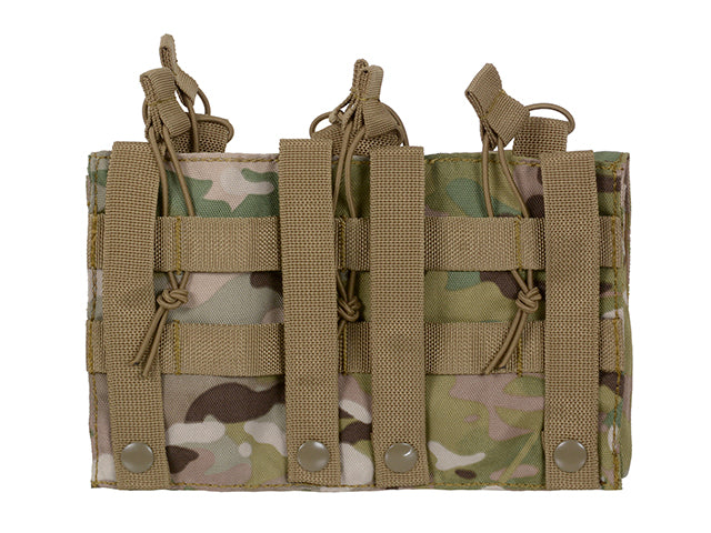 Dreifach AK Mag/Pistole Taschen-Panel (5 plus 2) - Multicamo 4