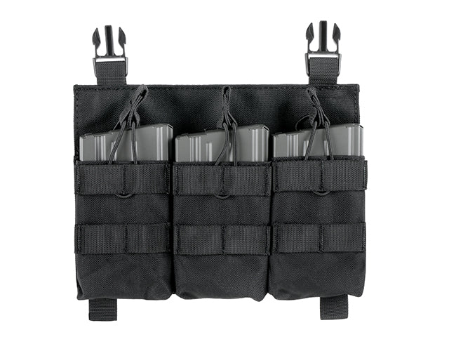 Buckle Up Dreifach SR25/AR-10/M14/SCAR-H Taschen-Panel - Schwarz