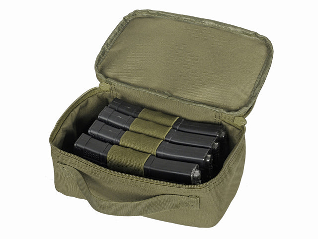 MOLLE-Tasche 4x AR-15 Magazin Case - Oliv 3