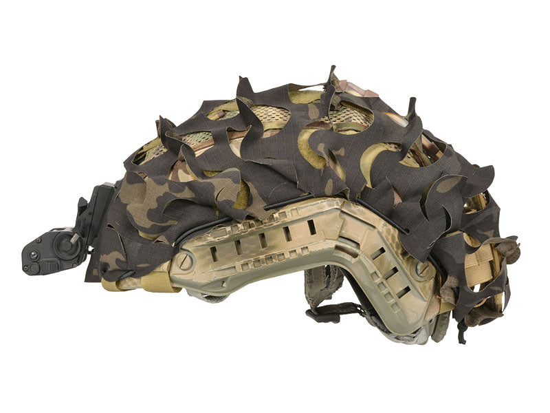 3D Laser-Cut Tarncover für Hoch-Cut Helm Multicam Black