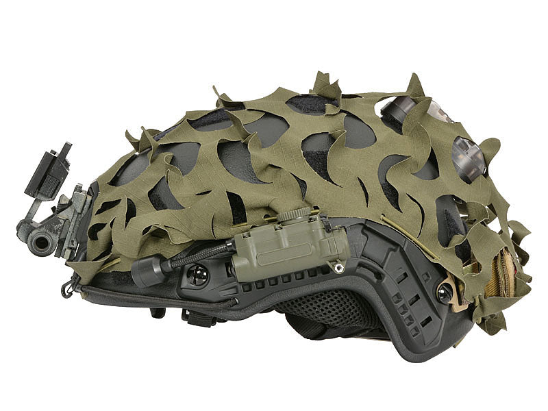3D Laser-Cut Tarncover für Hoch-Cut Helm Oliv