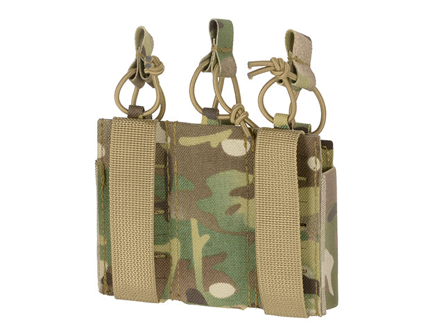 Dreifach Elastic Pistolenmagazin Tasche Laser-cut - Multicamo 6