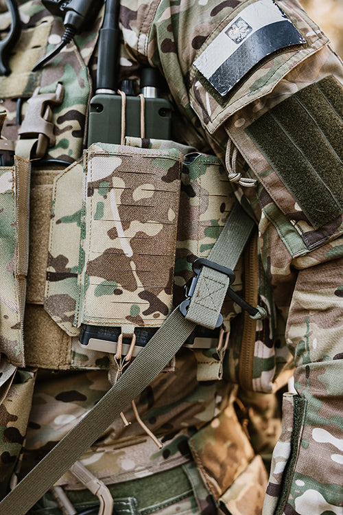 Single Laser-Cut Magazine Pouch for AR15/AK - Multicamo 8
