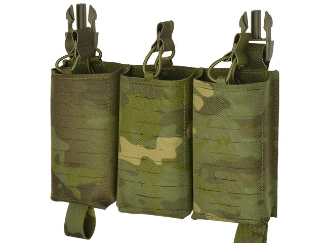 MOLLE-Tasche Panel Buckle Up Laser-Cut für 3 AR15/AK Magazine - MT 5