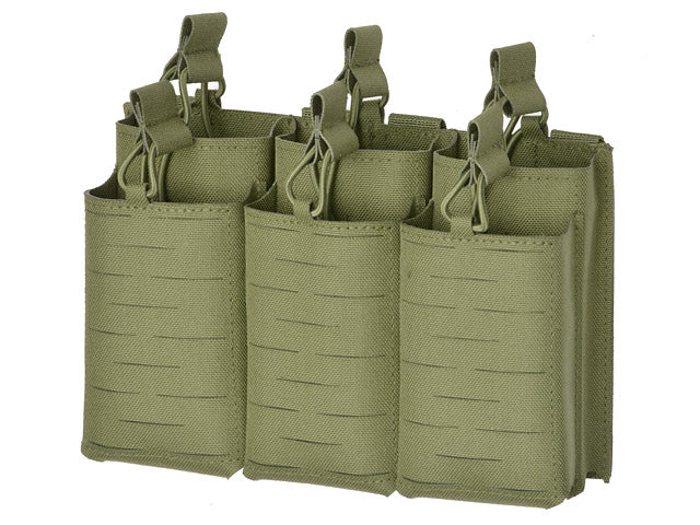Laser-Cut Panel mit 6 AR15/AK Magazine Pouches - Oliv 7