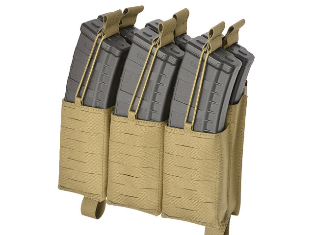 MOLLE-Tasche Panel Buckle Up Laser-Cut für 6 AR15/AK Magazin - Coyote 6