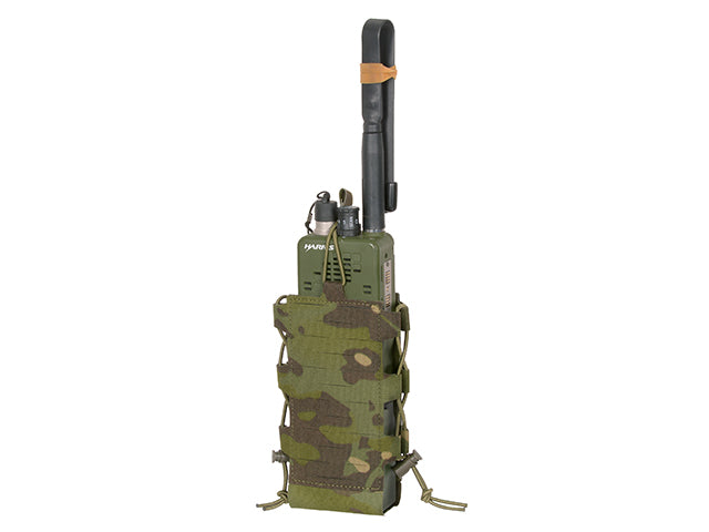 Laser-Cut Adjustable Radio / Flaschentasche mit Shockcord - Multicamo Tropic 4
