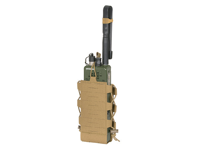 Laser-Cut Adjustable Radio / Flaschentasche mit Shockcord - Tan 4