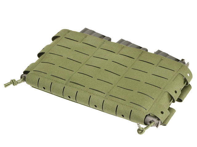 MOLLE-Tasche Panel Buckle-up Kompakt - Einsatz für 3 Magazine, MOLLE Laser-Cut - Oliv 6