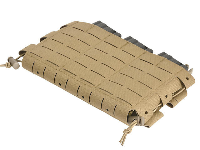MOLLE-Tasche Panel Buckle-up Kompakt - Einsatz für 3 Magazine, MOLLE Laser-Cut - Tan 6