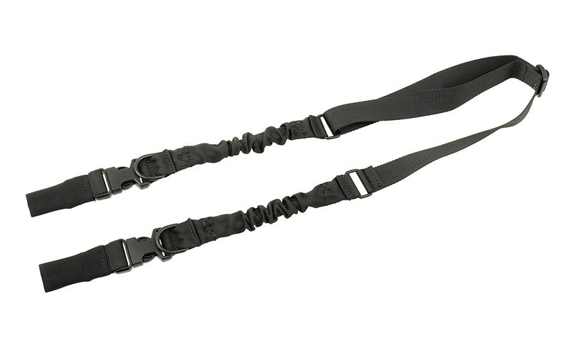 2-Punkt/1-Punkt-Bungee-Tragegurt Schwarz