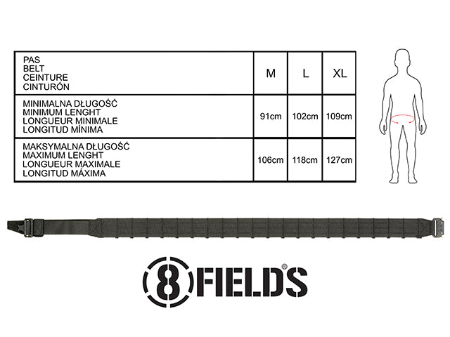 Laser-Cut Tactical Belt - M - MT 7