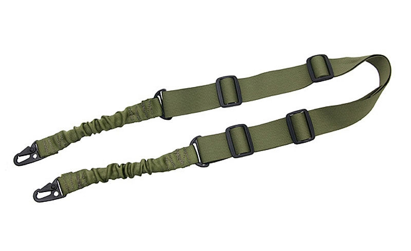 Tactical Gun Tragegurt 2 pkt Bungee - Oliv 1