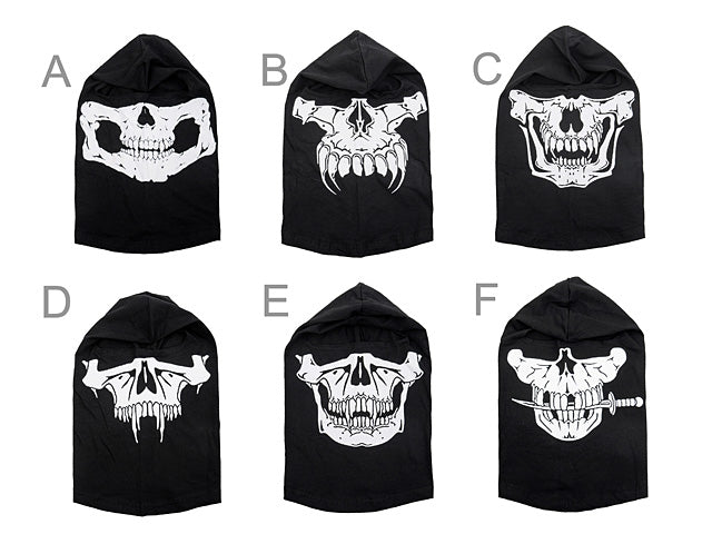 Gear-Zubehör SKULL balaclava type C - Schwarz 5