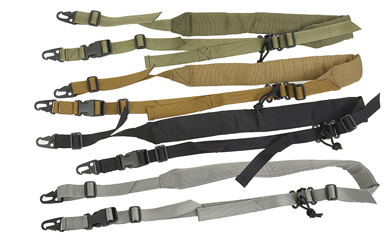 Two-point quick-adjustable tactical sling - olive 7
