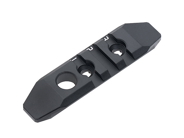 3-Slot-Aluminiumschiene M-LOK/KeyMod Schwarz