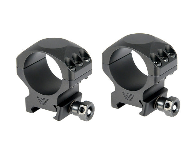 30 mm X-ACCU 1,0 Zoll Low-Profile Zielfernrohr-Ringe Schwarz