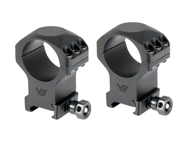 30 mm X-ACCU 1,5 Zoll Hoch Low-Profile Zielfernrohr-Ringe Schwarz