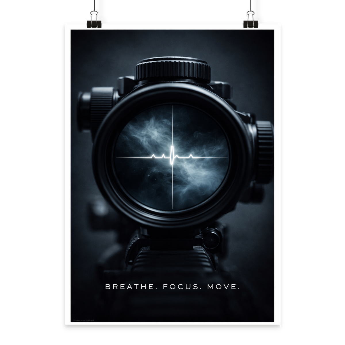 Breathe. Focus. Move, - Poster Din A2 (hoch)