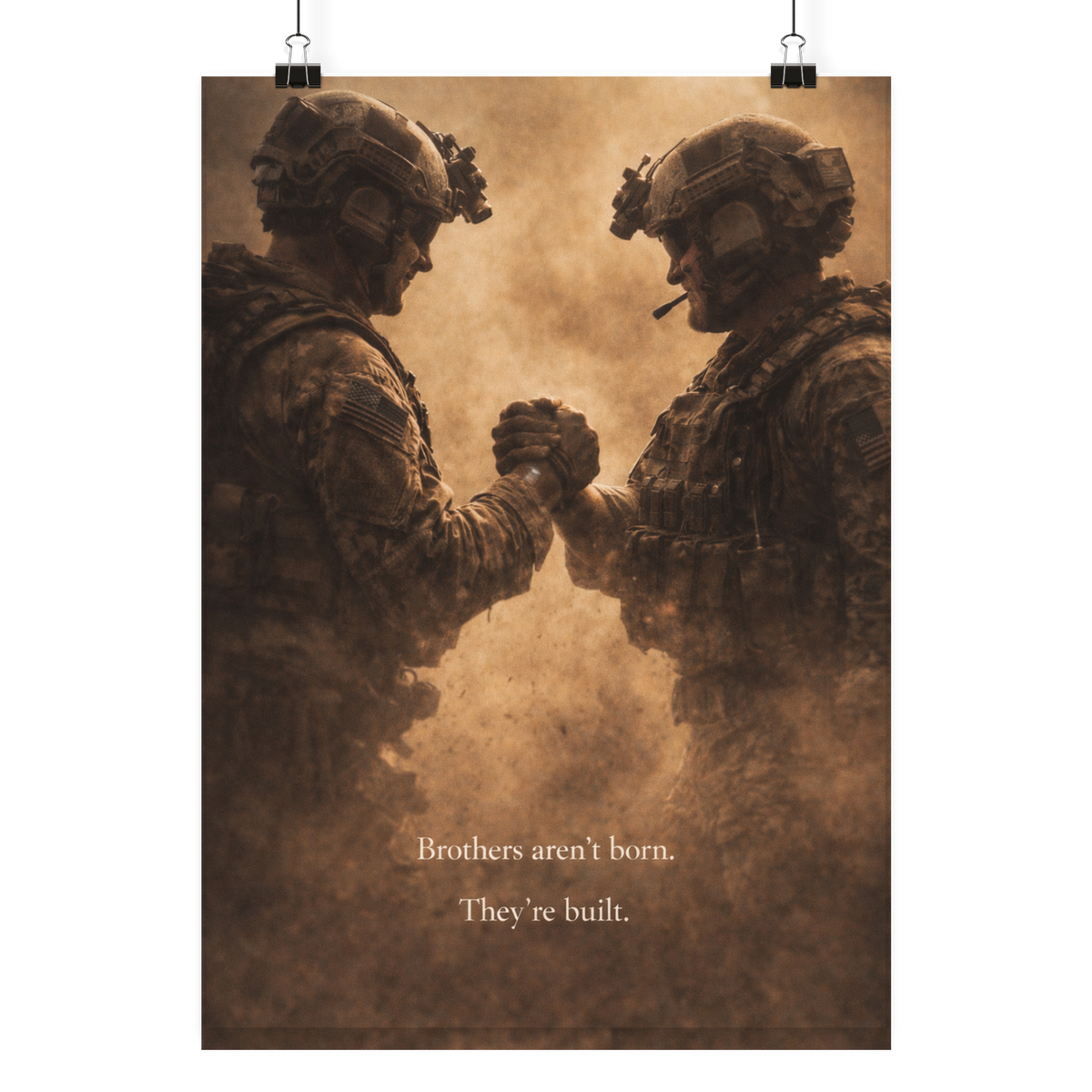 Brothers aren´t born - They´re built. - Poster Din A4 (hoch)