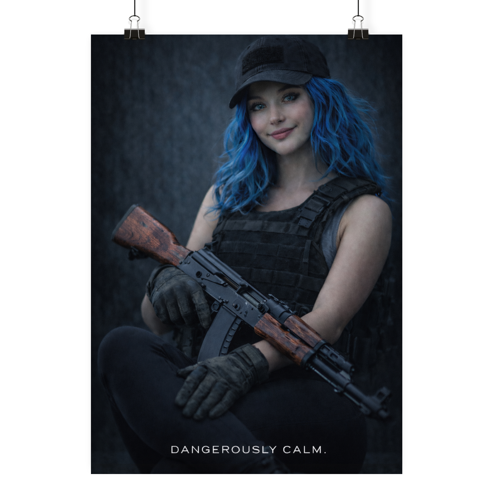 Dangerously Calm. - Poster Din A4 (hoch) als Airsoft Poster im DIN-Format