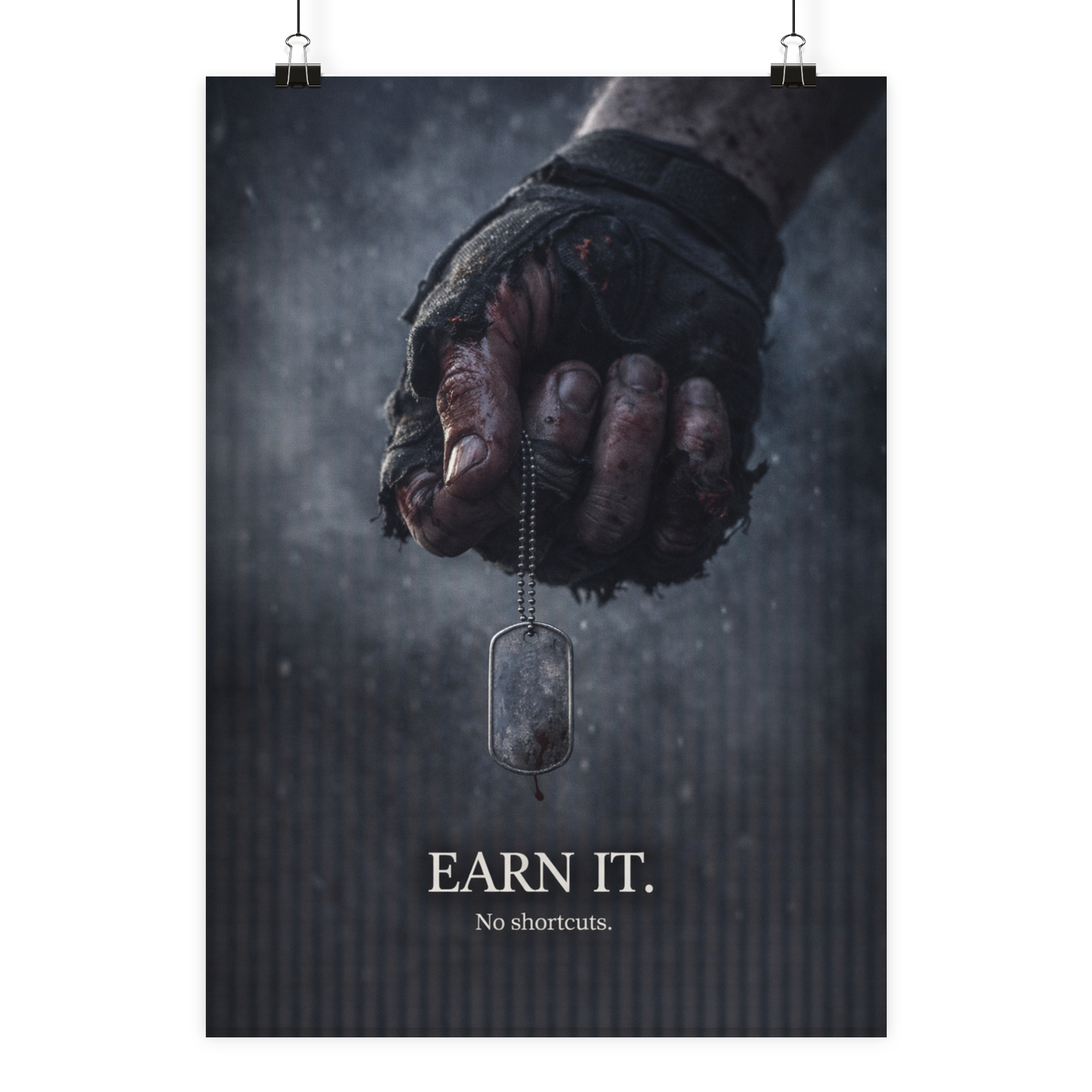 Earn it. - Poster Din A1 (hoch) als Airsoft Poster im DIN-Format