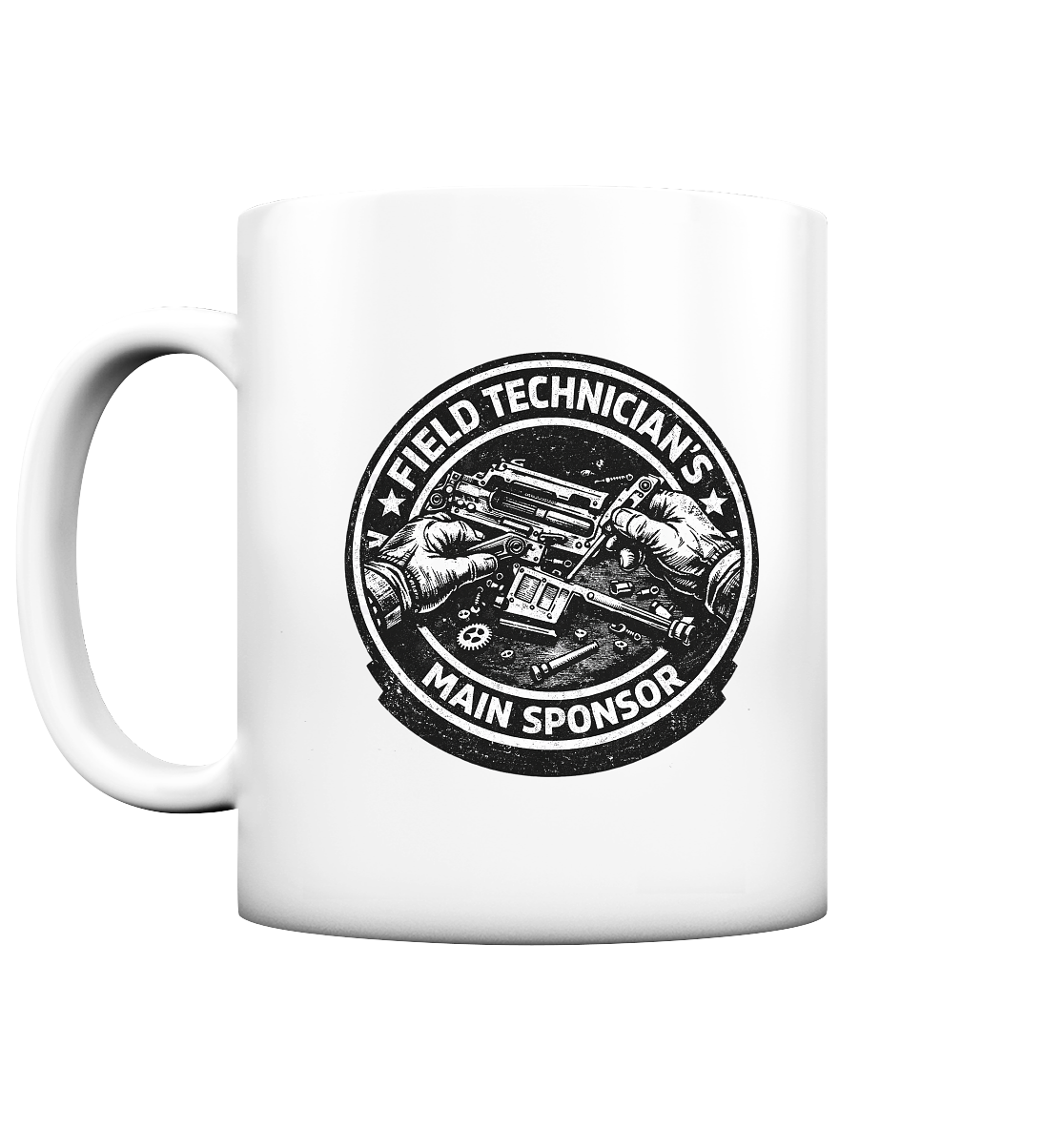Field Technicians Main Sponsor - Tasse matt als Airsoft Tasse mit Motiv