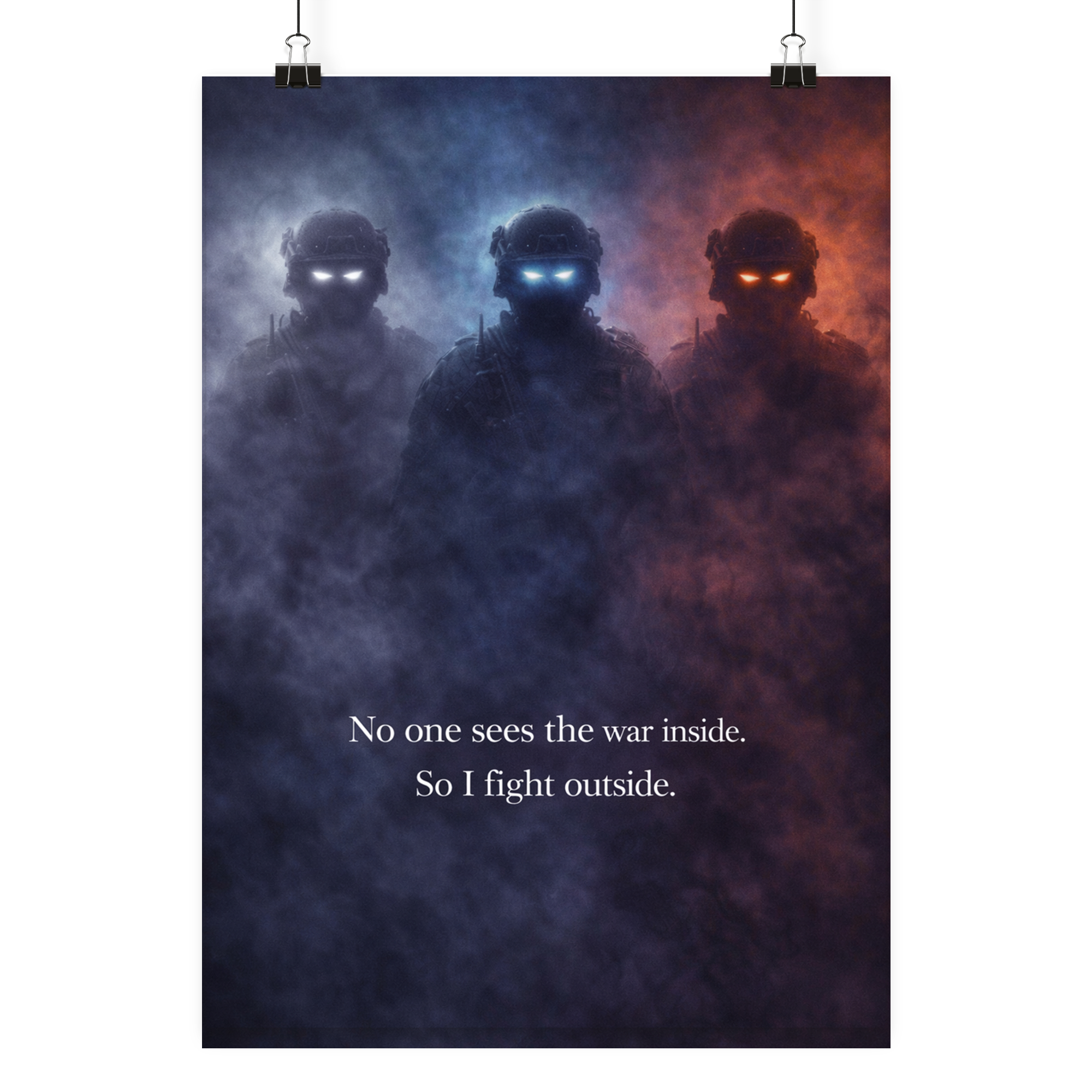 Fight outside. - Poster Din A3 (hoch) als Airsoft Poster im DIN-Format